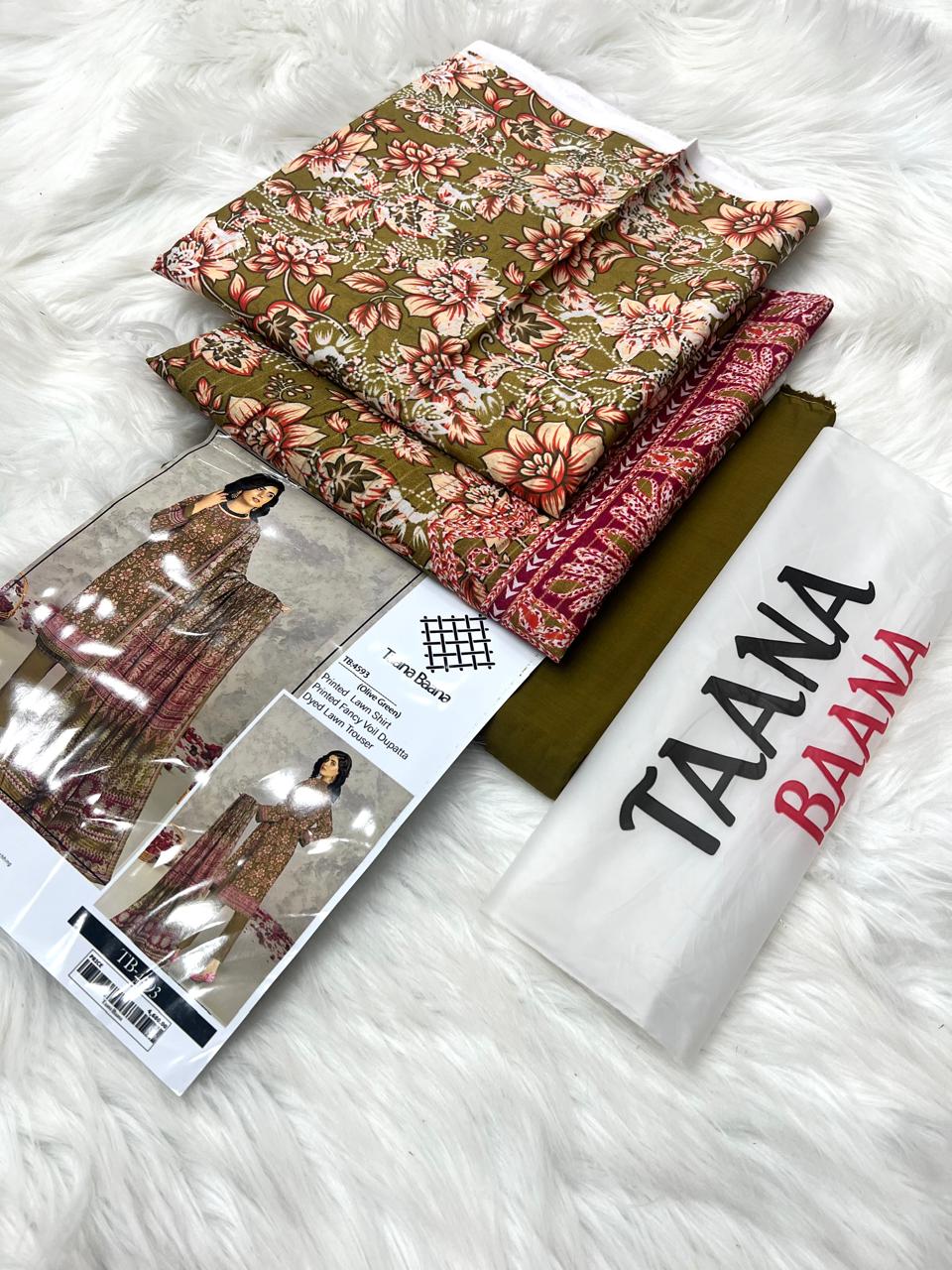 Tana Bana Three Piece Lawn Suit